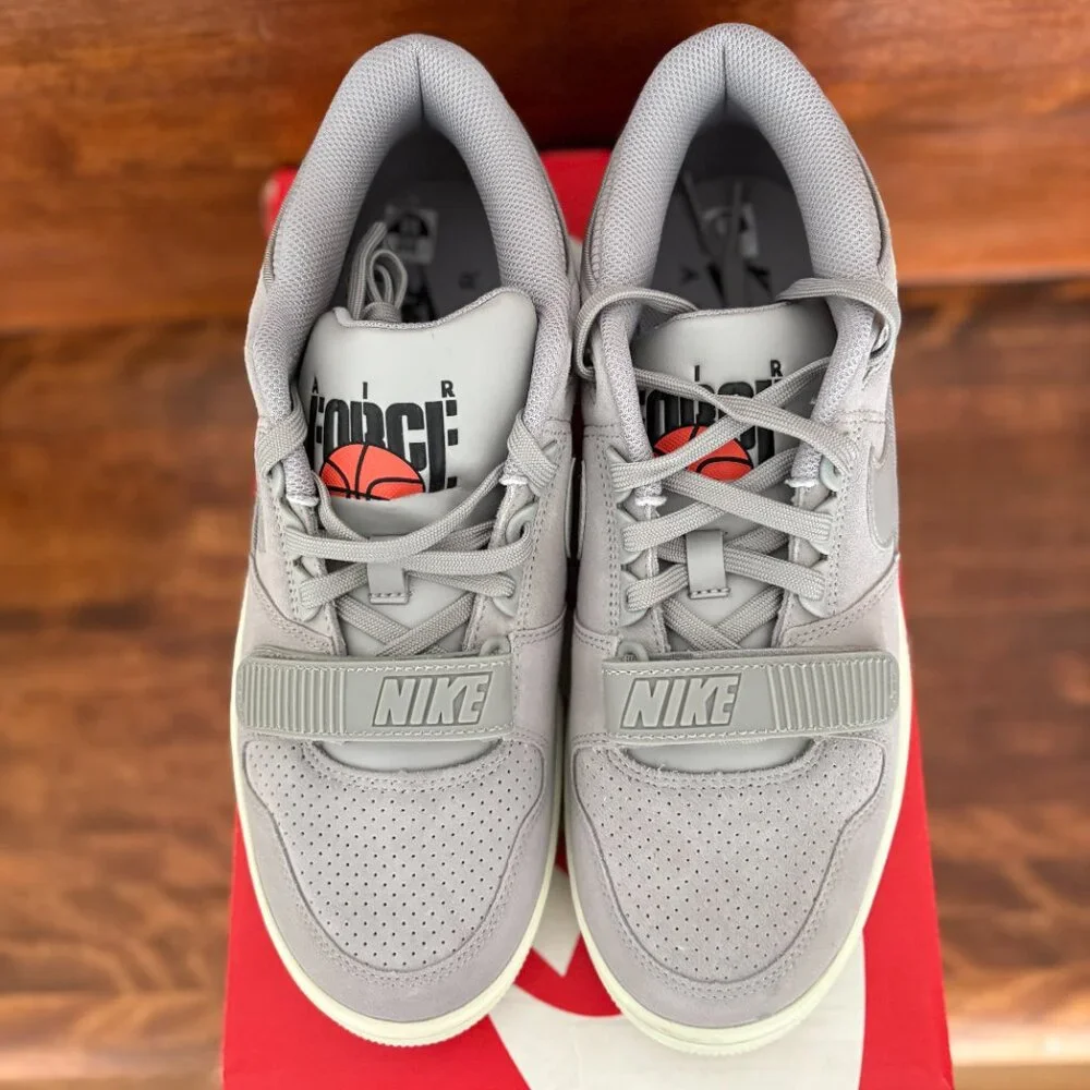 Nike Air Alpha Force 88 Low Basketball Sneaker Medium Grey Men's Nostalgic 9.5